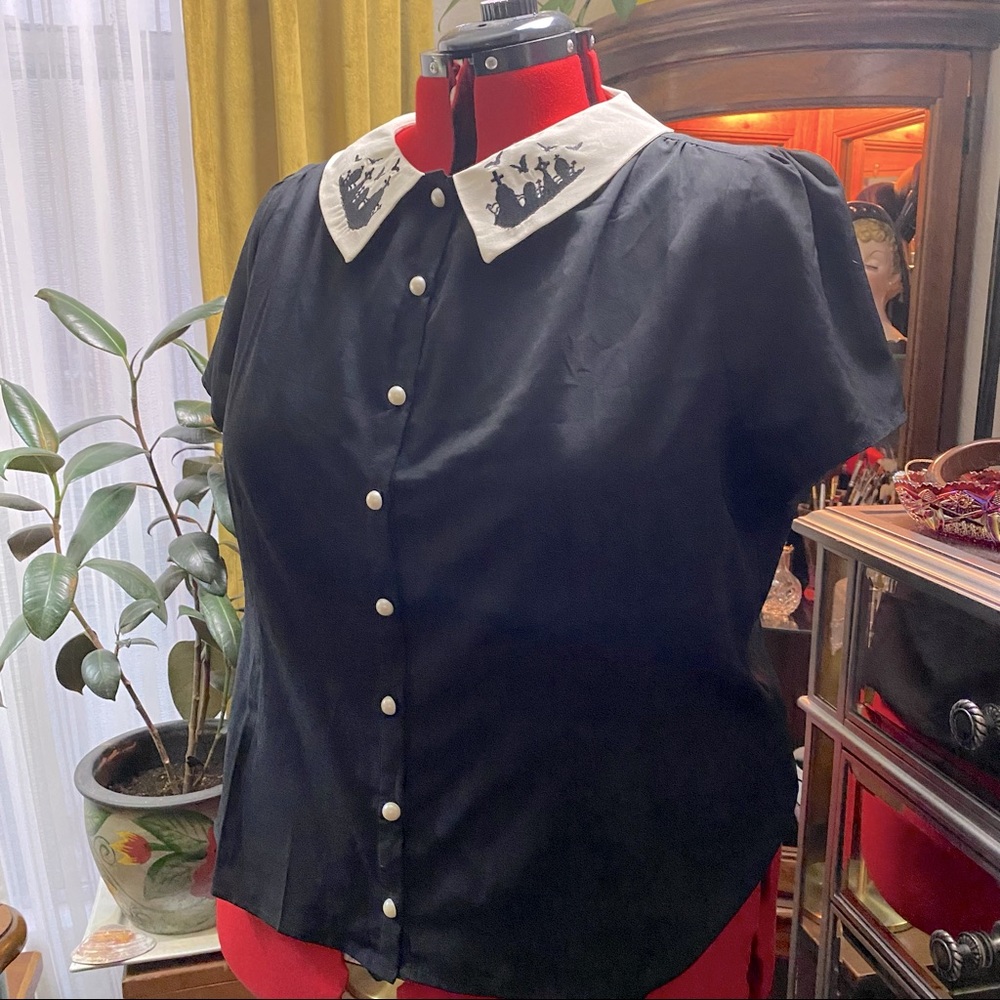 Graveyard hell bunny top